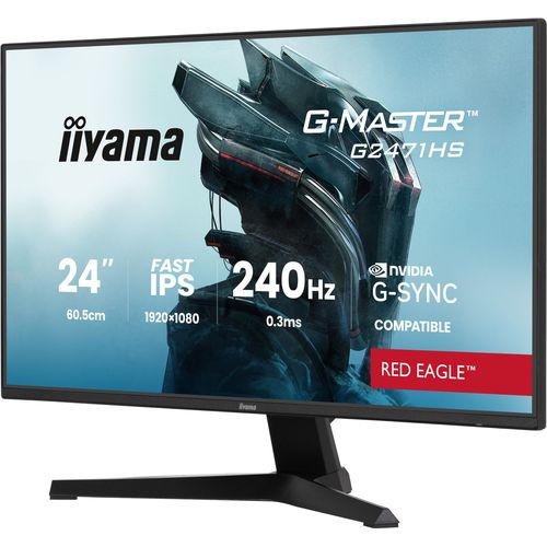Ecran PC Gamer - 23,8 - Fhd - 240hz - Dalle Ips - 0.3ms - G-master Red Eagle