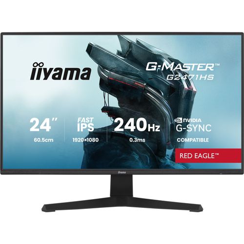 Ecran PC Gamer - 23,8 - Fhd - 240hz - Dalle Ips - 0.3ms - G-master Red Eagle