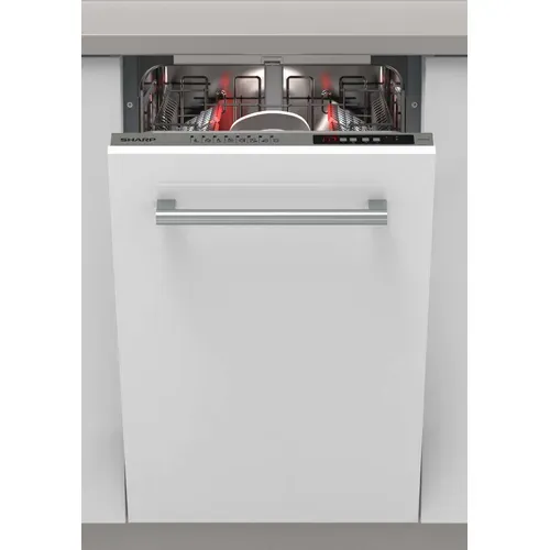 Lave-vaisselle intégrable SHARP QW-I1GI47EX 10 couverts vue 3/4