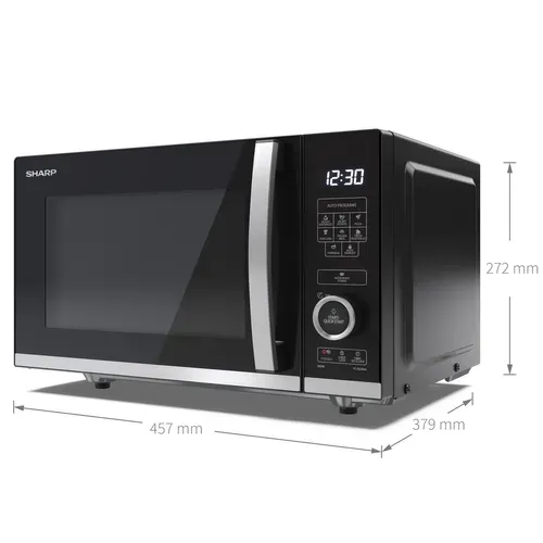 Four micro-ondes combiné SHARP - Noir - YC-QS204AE-B 20L - 800W vue d'ambiance 1