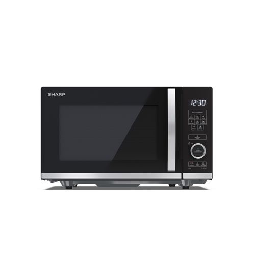 Four micro-ondes combiné SHARP - Noir - YC-QS204AE-B 20L - 800W vue de face