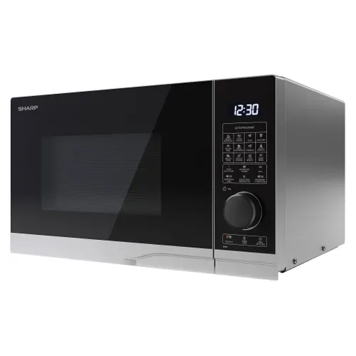 Four micro-ondes combiné SHARP YC-PC254AE-S 900 W Argent vue 3/4