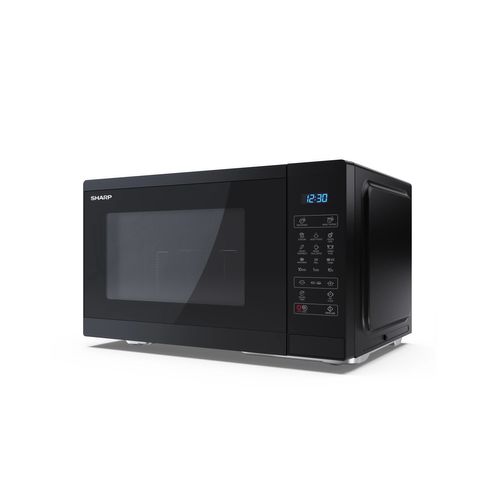 Four micro-ondes grill SHARP - Noir - YC-MG252AE-B - 25L - 900W vue de profil