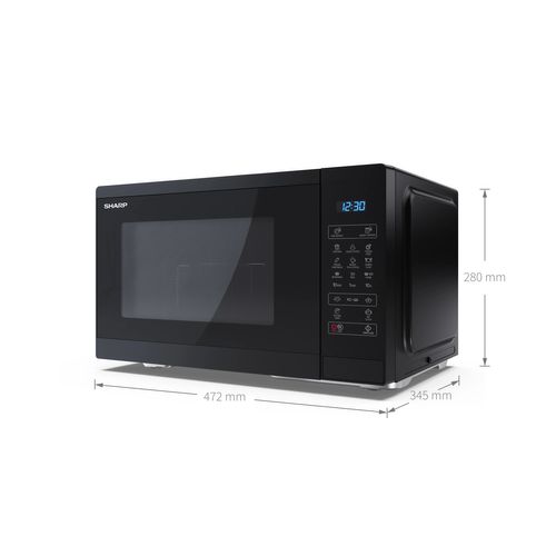 Four micro-ondes grill SHARP - Noir - YC-MG252AE-B - 25L - 900W