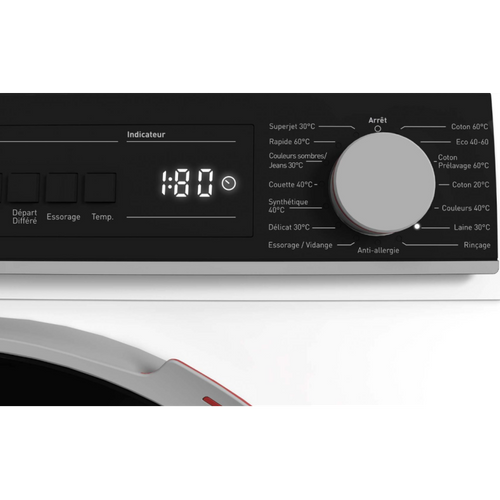 Lave-linge Hublot 12kg 1400 trs/min Classe A - Esnfb214cwda