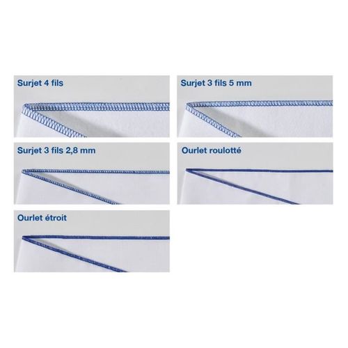 Surjeteuse M343d 2 Aiguilles, Coupe Rétractable, Bras Libre LED