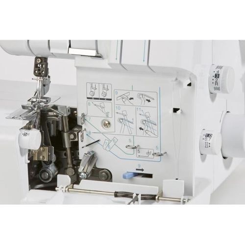 Surjeteuse M343d 2 Aiguilles, Coupe Rétractable, Bras Libre LED