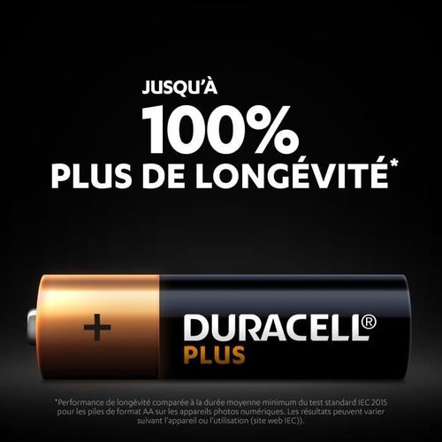 Piles Alcalines Aa Plus, 1.5 V Lr6 Mn1500, Paquet De 24