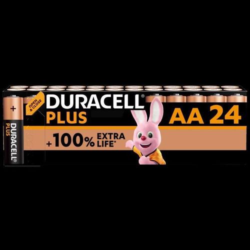 Piles Alcalines Aa Plus, 1.5 V Lr6 Mn1500, Paquet De 24