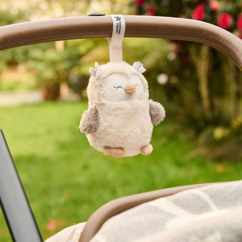 Mini Peluche - Ollie La Chouette - Aide Au Sommeil Nomade - 6 Sons - Rechargeable Par USB - Lavable