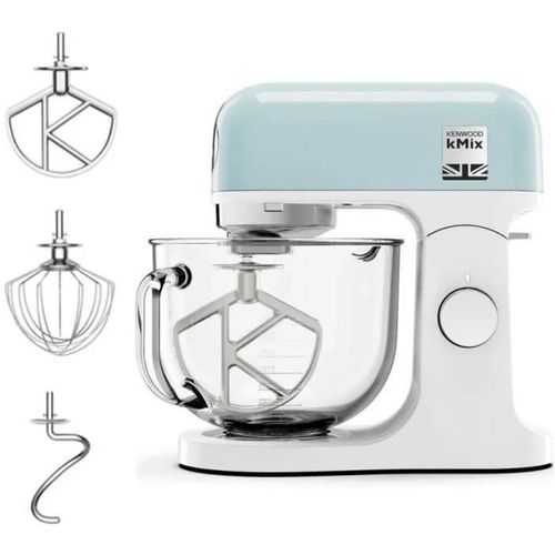 Robot Pâtissier Multifonction 1000w, Bol Verre 5 L, 6 Vitesses