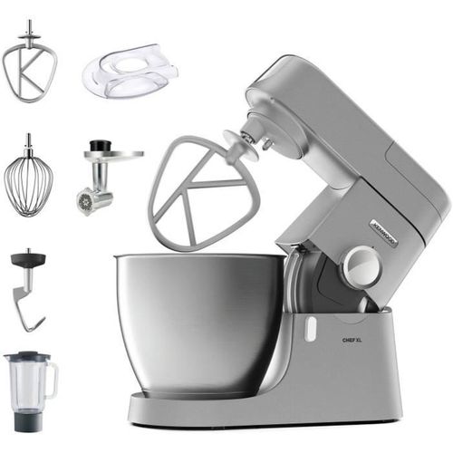 Robot Pâtissier Multifonction - Kvl4170s - Chef XL - Blender 6,7l + Hachoir Métal - Coloris Silver