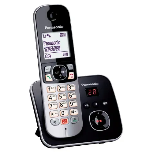 Téléphone sans fil répondeur PANASONIC KX-TG6861FRB vue 3/4