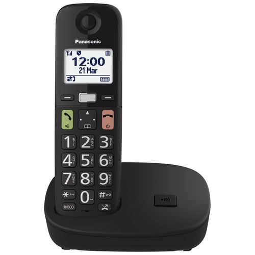 Téléphone sans fil répondeur PANASONIC KX-TGU110EXB vue de face
