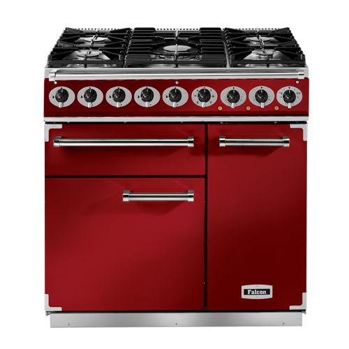 Piano de cuisson FALCON F900DXDFRD/NM mixte rouge