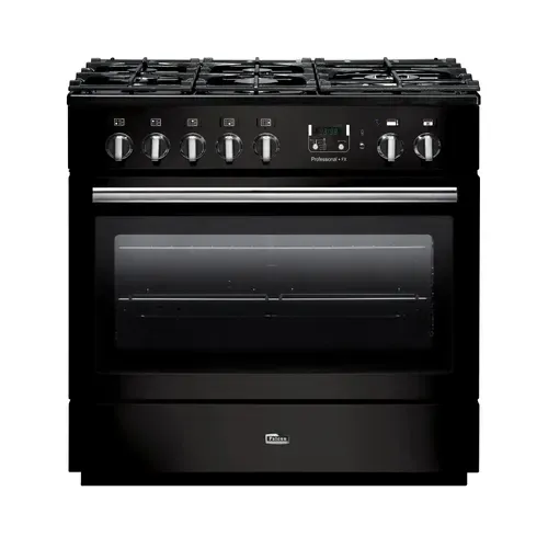 Piano de cuisson FALCON PROP90FXDFGB/C 90cm Noir vue de face