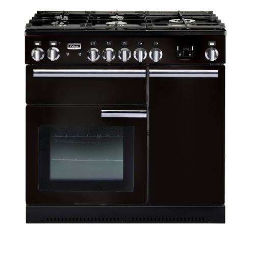 Piano de cuisson FALCON PROP90DFGB/C Mixte 90 noir vue de face