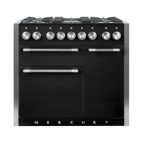 Piano de cuisson FALCON MCY1000DFMB/-EU mixte noir vue de face