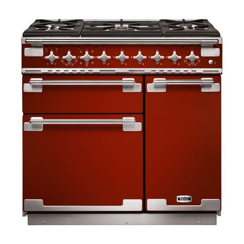Piano de cuisson FALCON ELS90DFRD/-EU Mixte 90 rouge vue de face