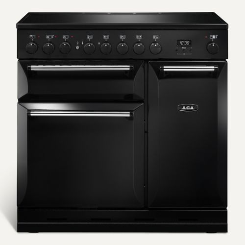 Piano de cuisson AGA MDX90EIBLK 90 cm vue de face