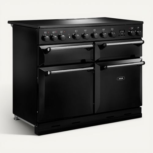 Piano de cuisson AGA MDX110EIBLK 110 cm vue 3/4