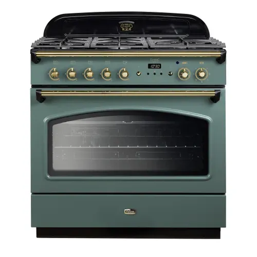 Piano de cuisson mixte FALCON CLAS90FXDFMG/B 90cm Vert vue de face