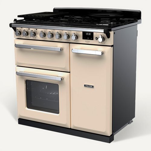 Piano de cuisson mixte FALCON ESDL90DFPPCR/CM-E1 vue 3/4