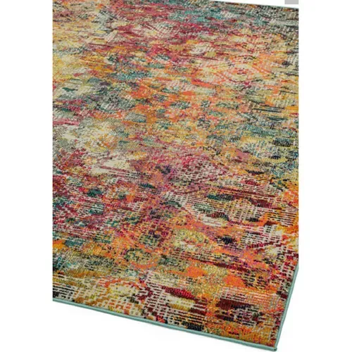 Tapis De Salon Tissé Plat Digital En Polypropylène - Multicolore - 200x300 Cm