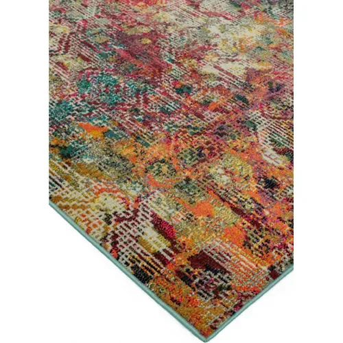 Tapis De Salon Tissé Plat Digital En Polypropylène - Multicolore - 200x300 Cm