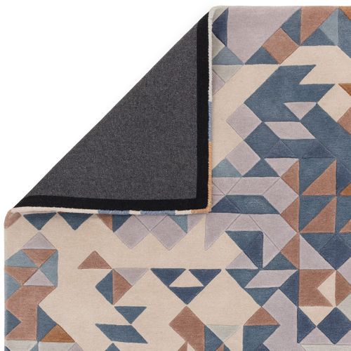 Tapis De Salon Mysteria En Laine - Bleu - 200x290 Cm