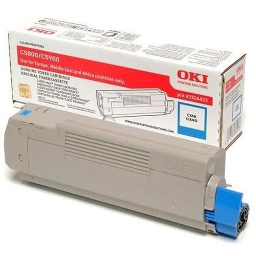 Cartouche Toner 43324423 - Compatible C5800/c5900 - Capacité Standard 5.000 Pages - Cyan