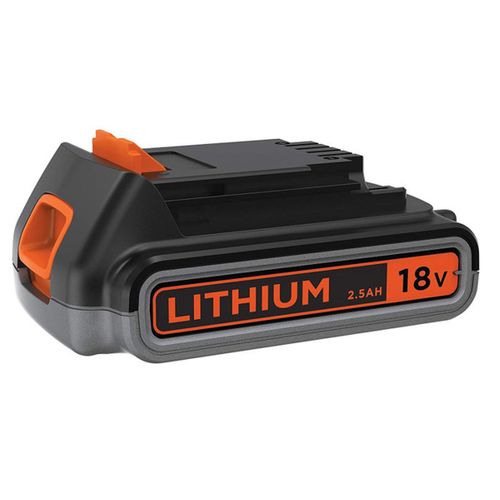 Batterie 18 V Li‑ion 2,5 Ah Slide-on — Compacte, Charge 1,45 H