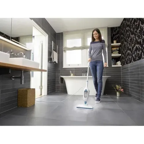 Balai Vapeur 5-en-1 1300 W, Réservoir 0,38 L, Tête Pivotante