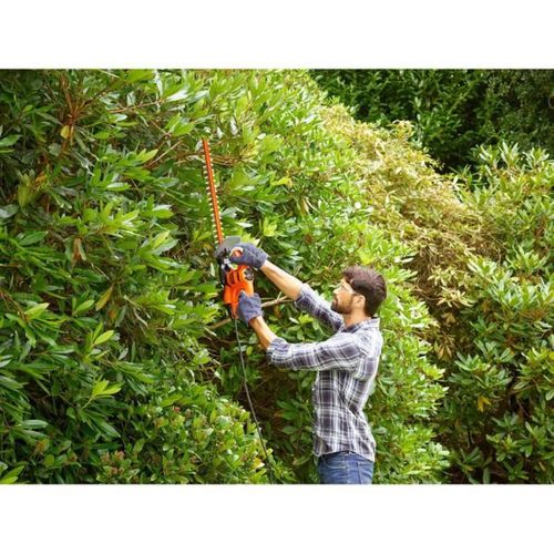 Taille-haies Filaire 45 Cm 420 W, Lame Laser Diamant, Coupe 16 Mm