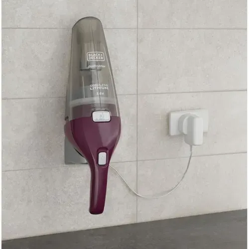 Aspirateur à Main Rechargeable 3,6 V, 0,385 L, Bordeaux