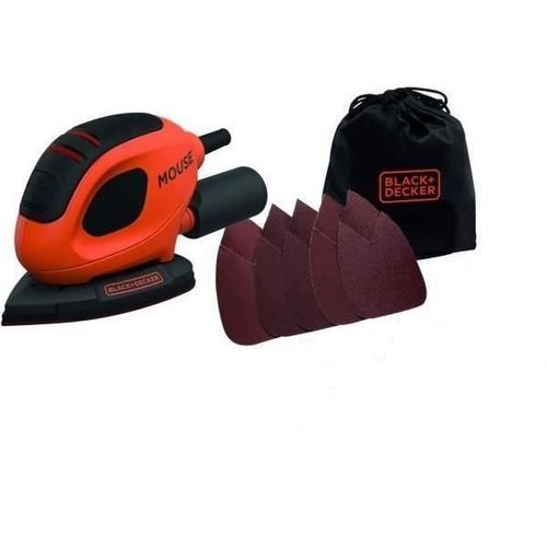 Ponceuse Delta Mouse Filaire 55w - 1.5mm D'orbite - Livrée Avec 6 Abrasifs