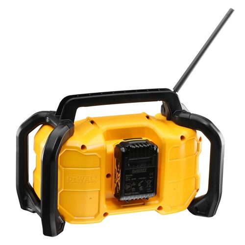 Radio De Chantier 12/18v Xr Double Alimentation Avec Fonction Bluetooth (sans Batterie Ni Chargeur)