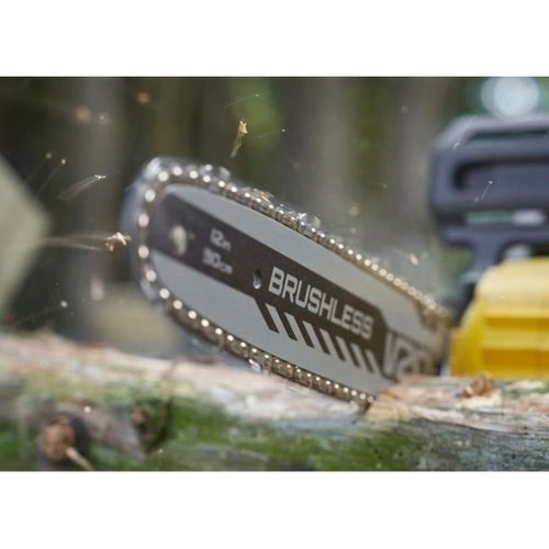 Tronçonneuse Sans Fil 18 V 30 Cm Moteur Brushless, Batterie 4,0 Ah
