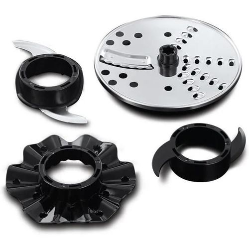 Robot Multifonction - 24732-56 - 600 W - Bol 2,5 L - Lames Inox - Disque Réversible - Noir Mat