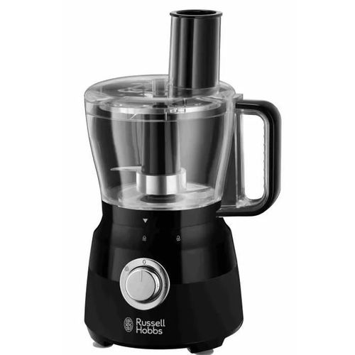 Robot Multifonction - 24732-56 - 600 W - Bol 2,5 L - Lames Inox - Disque Réversible - Noir Mat