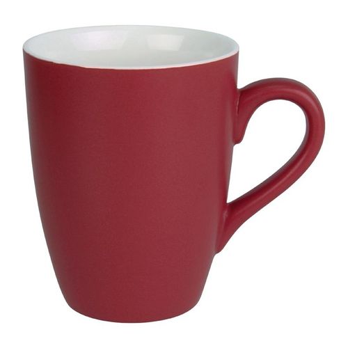 Mug Pastel Mat Rouge 320 Ml - Lot De 6 -