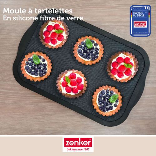 Lot d 6 mouls à tartltts 10 cm Znkr Black Mtallic au millur prix