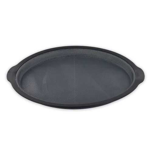 Plaque à Pizza Ronde 36 Cm - Silicone Renforcé Fibre De Verre, Perforée