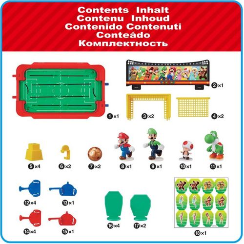 Baby-foot De Table Super Mario – 4 Figurines, 1–4 Joueurs, Portable, Pvc