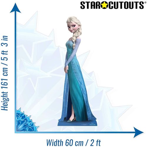 Star Cutout Figurine Géante Carton Anna Et Elsa La Reine Des Neiges 162 Cm - Décoration Anniversaire