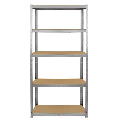 Lot De 4 Rayonnages Galwix En Métal 5 Niveaux 160 Cm Garage Entreposage