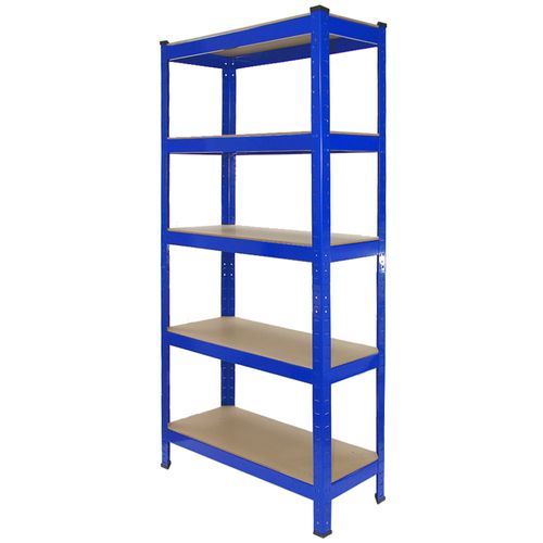 2 X Rayonnage T-rax 90cm Bleu et Etabli De Travail Q-rax Bleu 120 Cm Acier Garage
