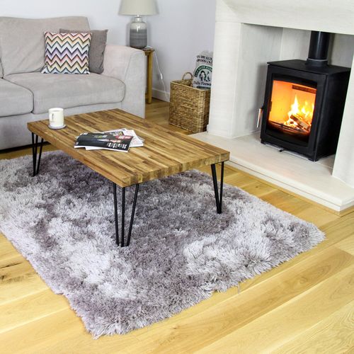 4 Pieds Table En épingle À Cheveux Skiski Legs 30,5cm Acier Noir 3 Tiges 12mm