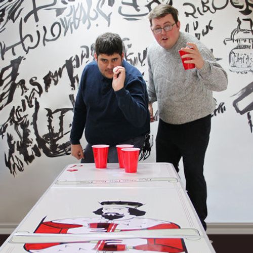 Table De Bière-pong 240 Cm Pliable Imperméable Transportable Amovible