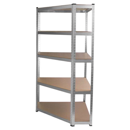 étagère D'angle Rayonnage De Garage Galwix 90 X 30 X 180cm Acier Galvanisé Unité